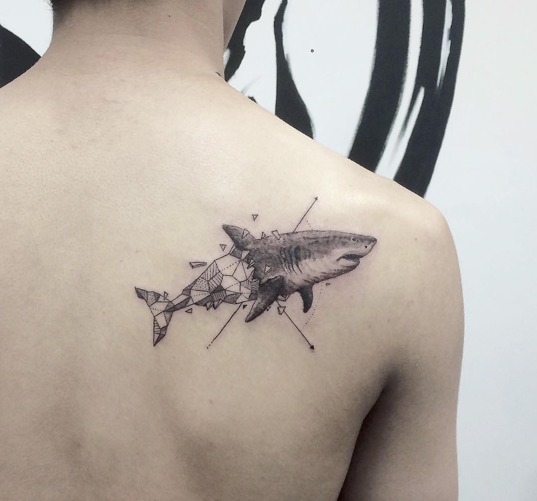 _鲨鱼手臂纹身图案大全 - 纹身大咖